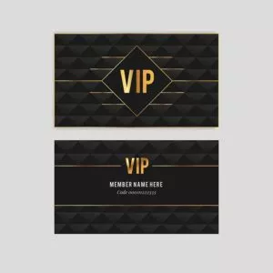 وکتور کارت ویزیت رایگان vip pass