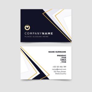 وکتور کارت ویزیت رایگان abstract business card